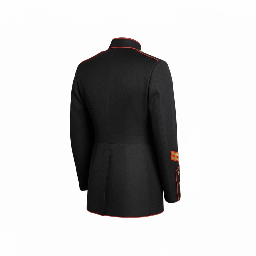USMC Male Dress Blue Coat - No Chevrons - Picture 2 of 2